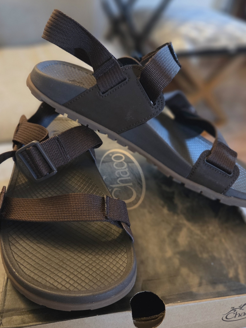 Men's Brown Chaco Sandals. Size 8